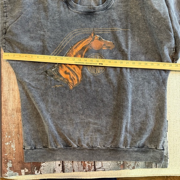 Arabian National ‘92 Horse Graphic  Sweater - Charcoal Gray - Picture 13 of 15